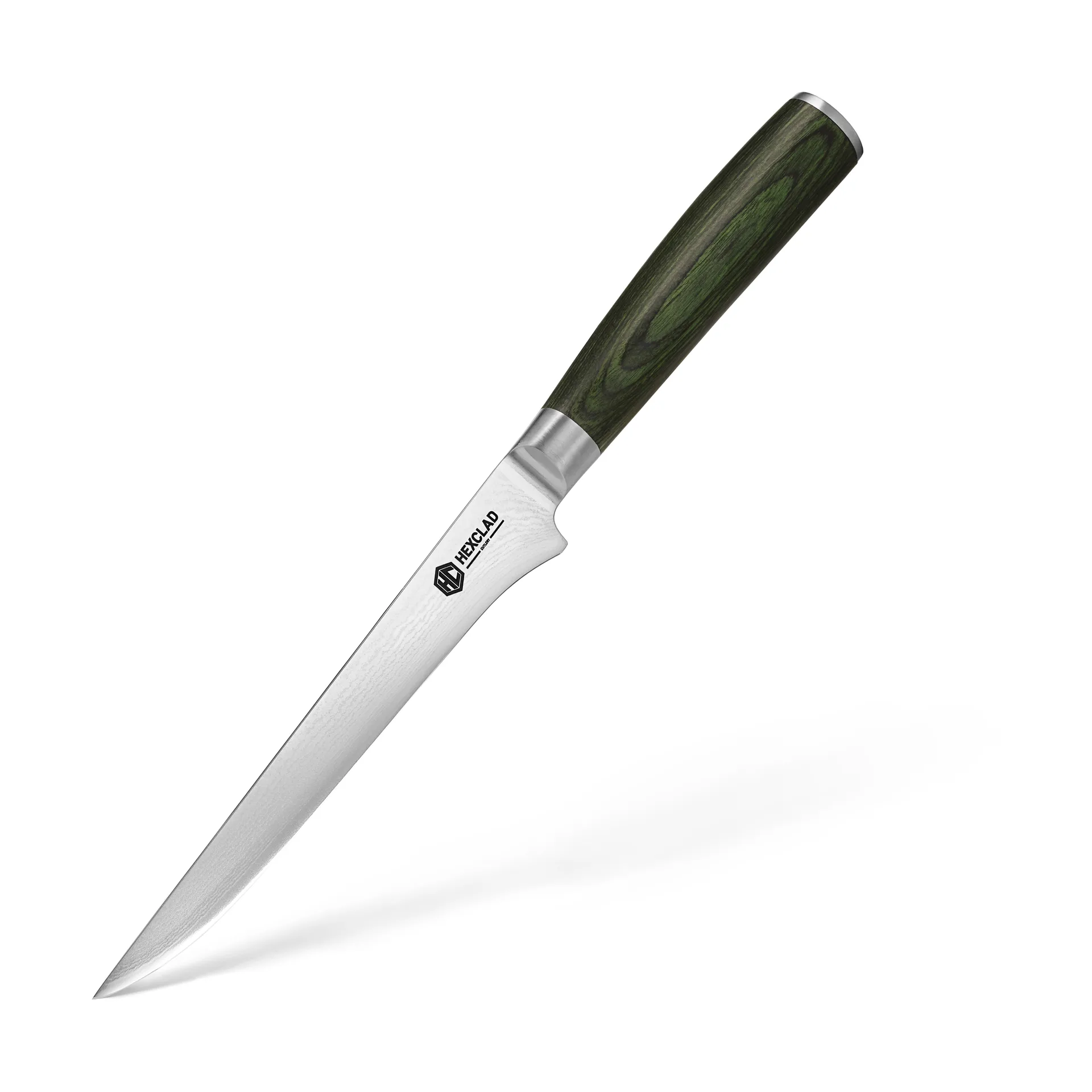 Hexclad Hexclad utbeningskniv damaskus 15 cm S&oslash;lv