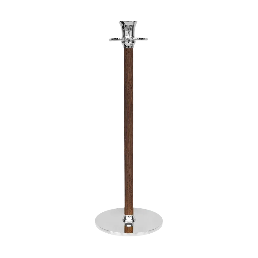 Hilke Collection Alto Basso lysestage 30 cm Forkromet messing