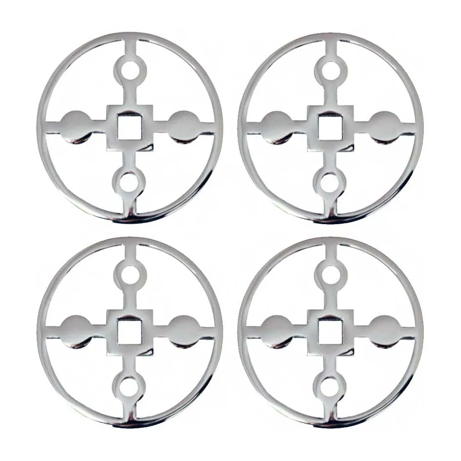 Hilke Collection Anima Gemella coasters 4-pak Forniklet messing billede