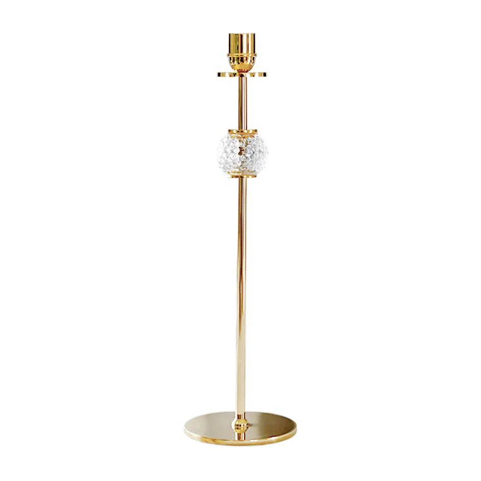 Hilke Collection Bougeoir Alba Laiton solide et verre