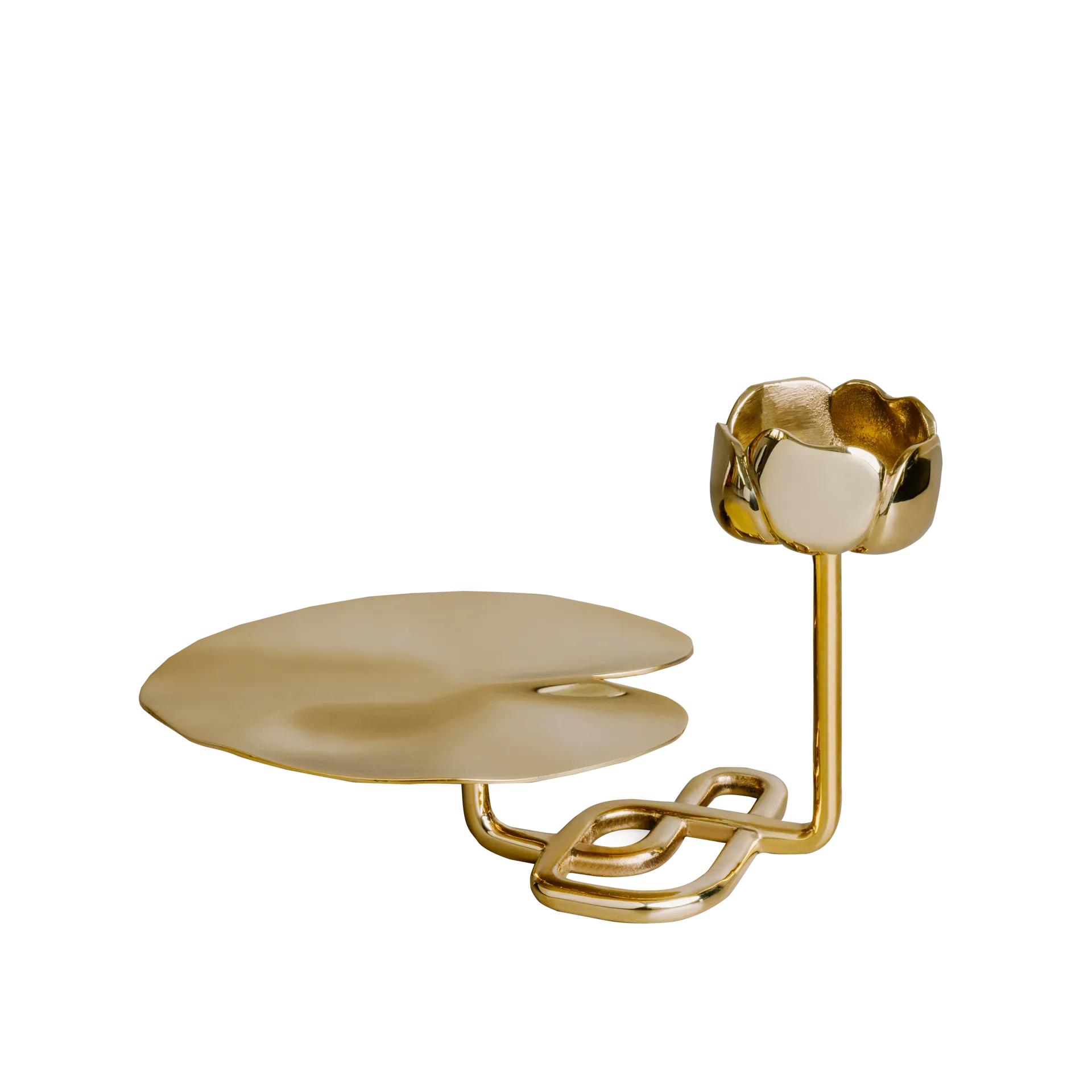 Hilke Collection Bougeoir Ninfea No.2 Laiton