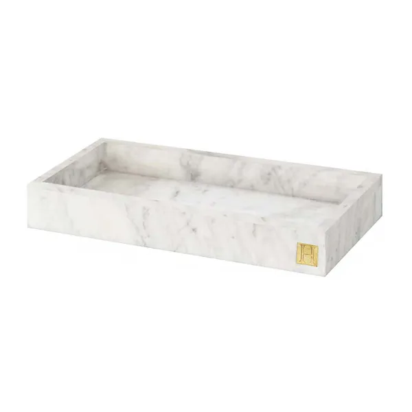 Hilke Collection bricka med kant 30x15 cm, Vit