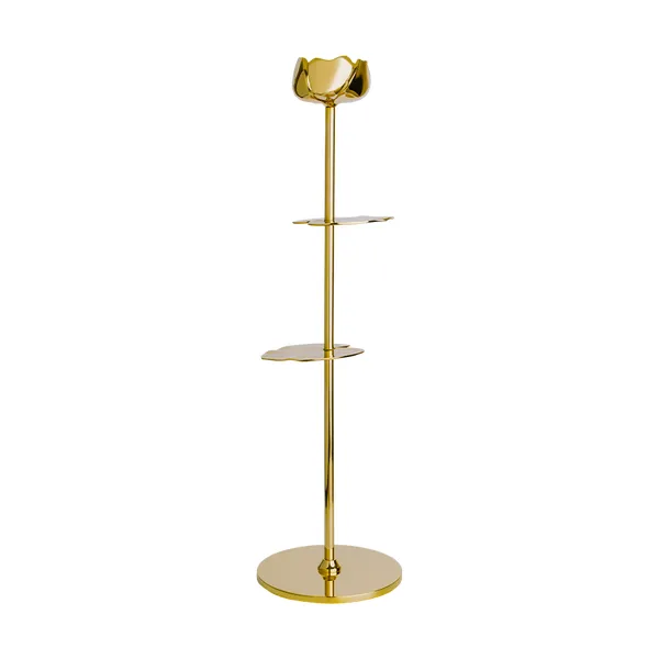 Ninfea Alta ljusstake 35 cm, Mässing
