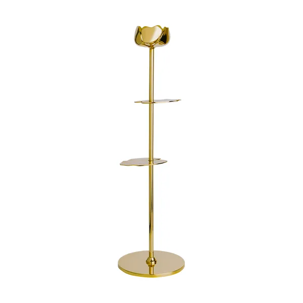 Ninfea Alta ljusstake 40 cm, Mässing