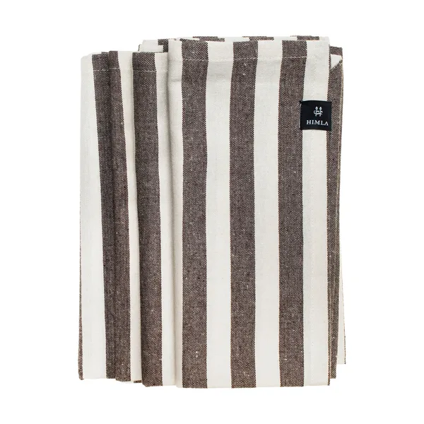 Bretagne tygservett 50x50 cm 4-pack, Chocolate
