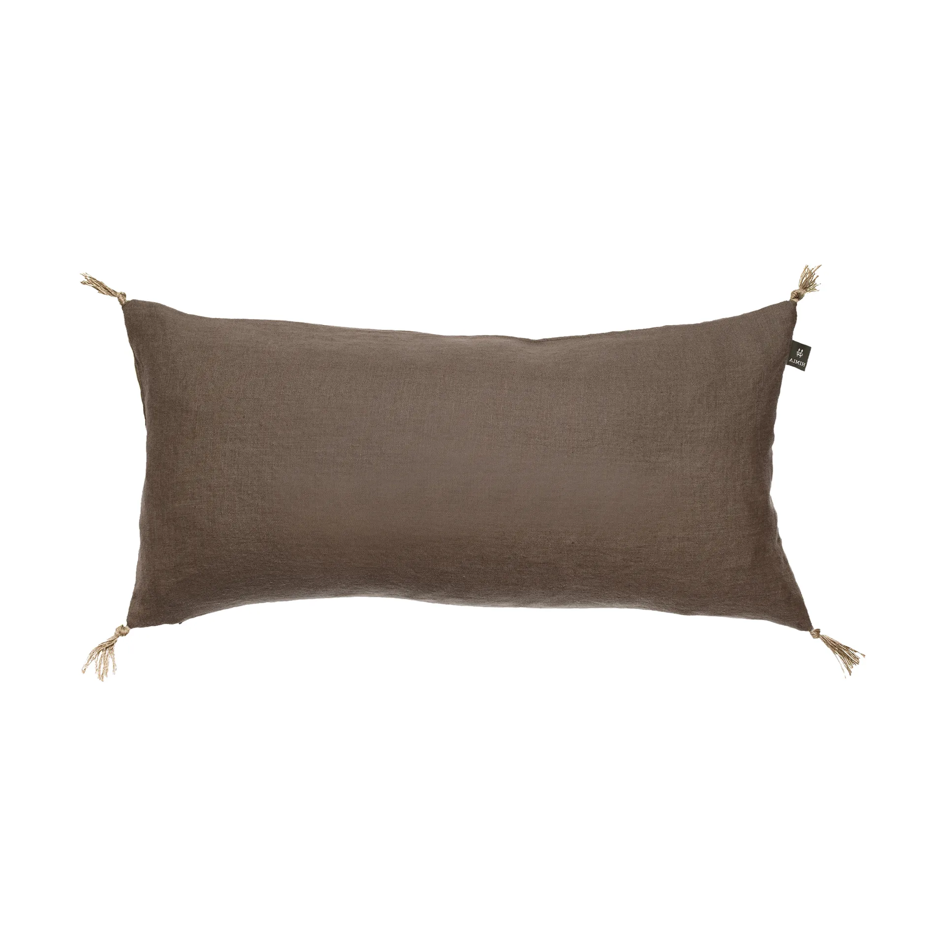 Himla Housse de coussin Sunshine à pompon cm Coffee