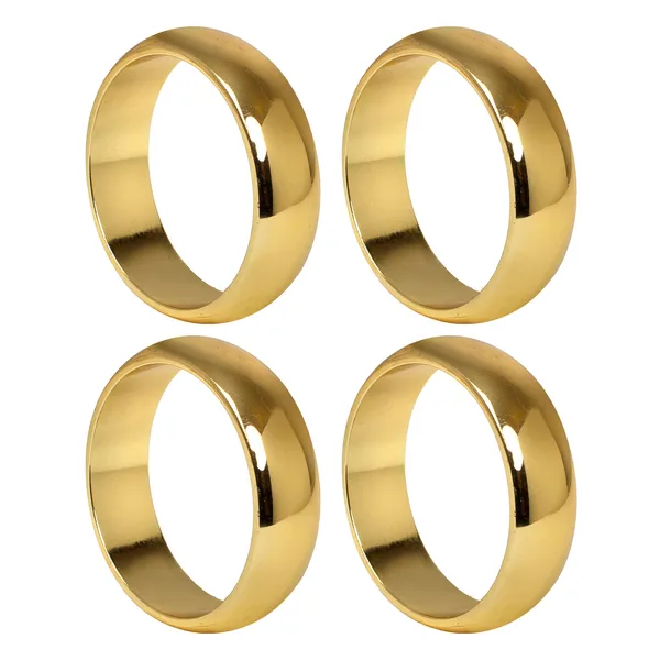 Monaco servettring Ø4 cm 4-pack, Brass