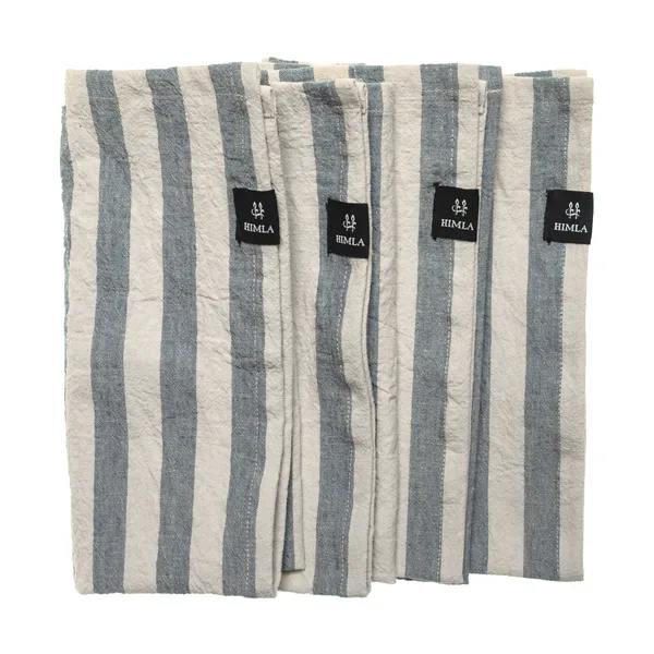 Riviera tygservett 45x45 cm 4-pack, Azur