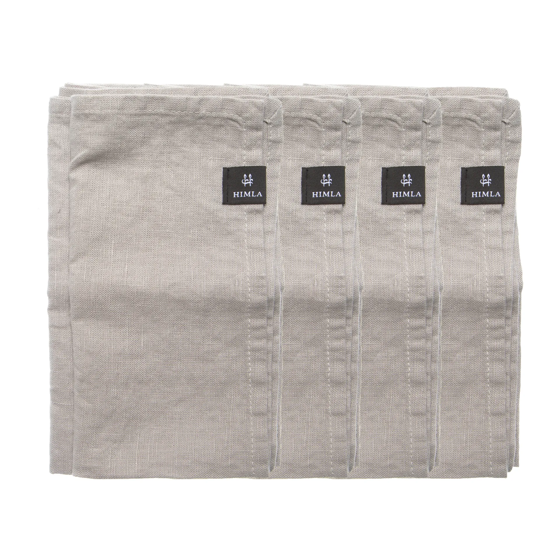 Himla Serviette Sunshine lot de 4 Ash (gris clair)