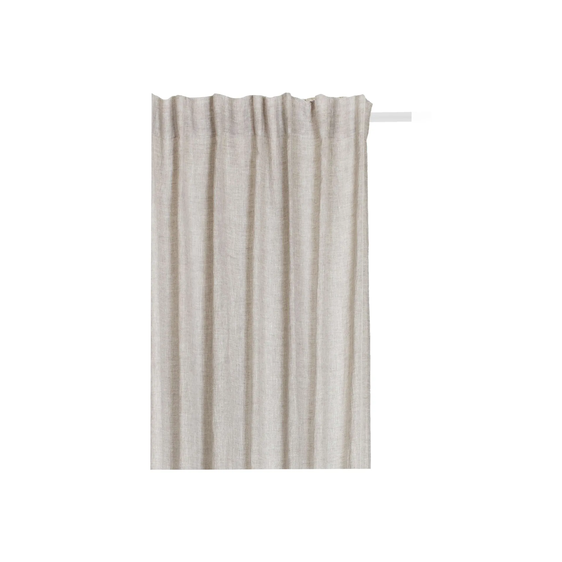 Himla Sunshine gardin med rynkebånd 140x250 cm Oatmeal