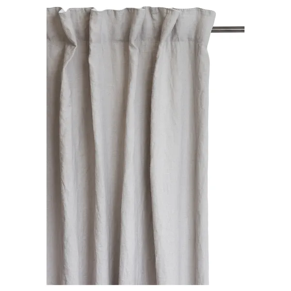 Sunshine gardin med veckband 140x290 cm, Ash