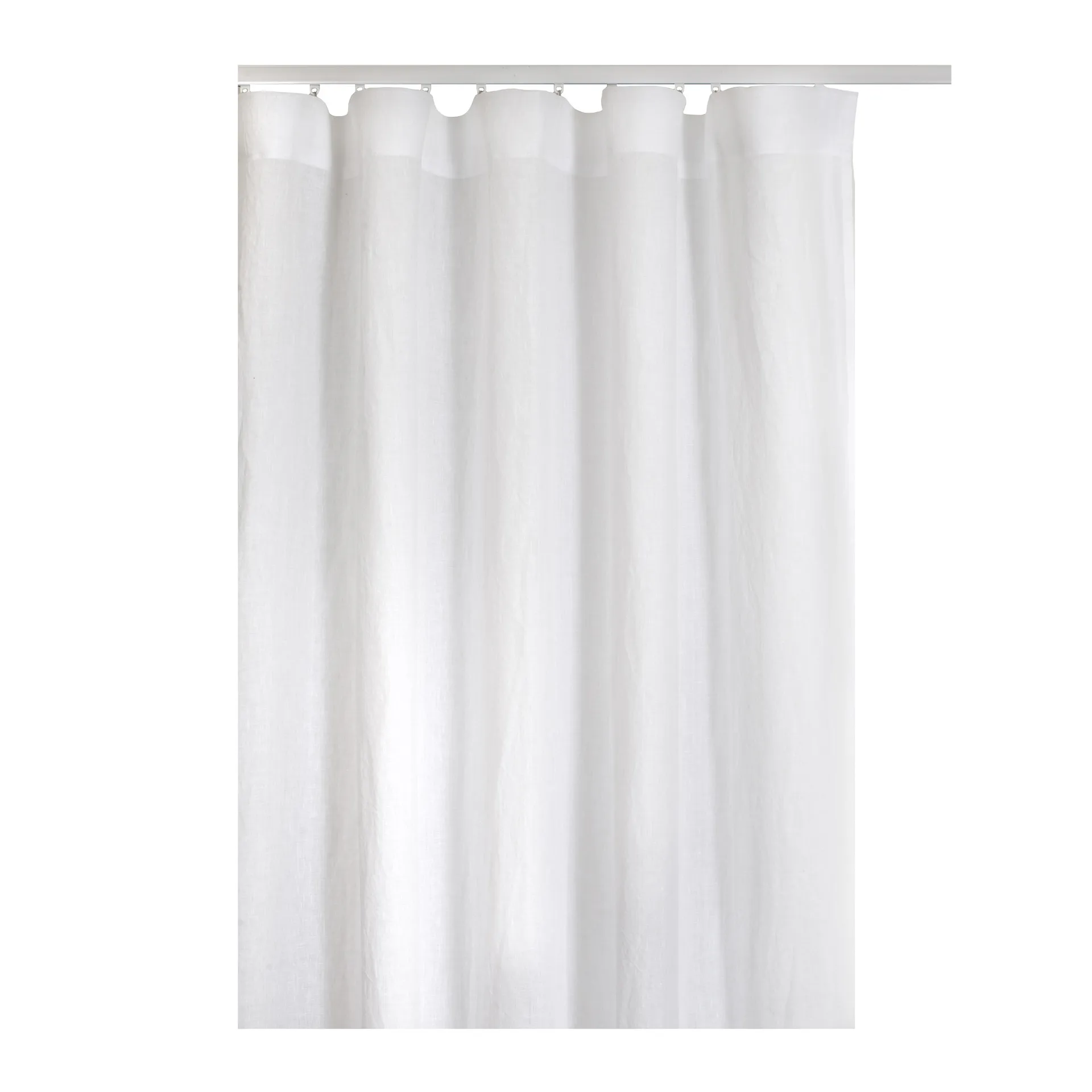 Himla Twilight gardin med rynkebånd 140x290 cm White