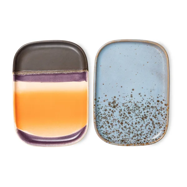 70's bricka liten 2-pack, Berry / Jupiter