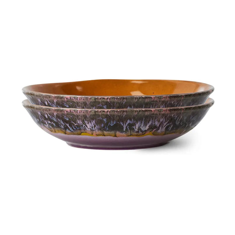 HKliving 70's curry skål 21,7x21 cm 2-pak Daybreak