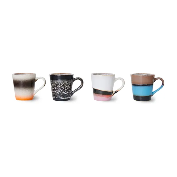 70's espresso mugg 4-pack, Funky