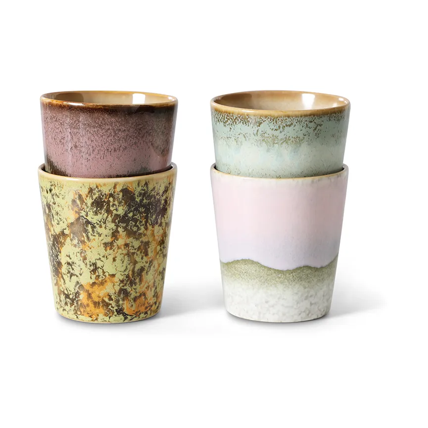 HKliving 70's mugg 4-pack Serendipity