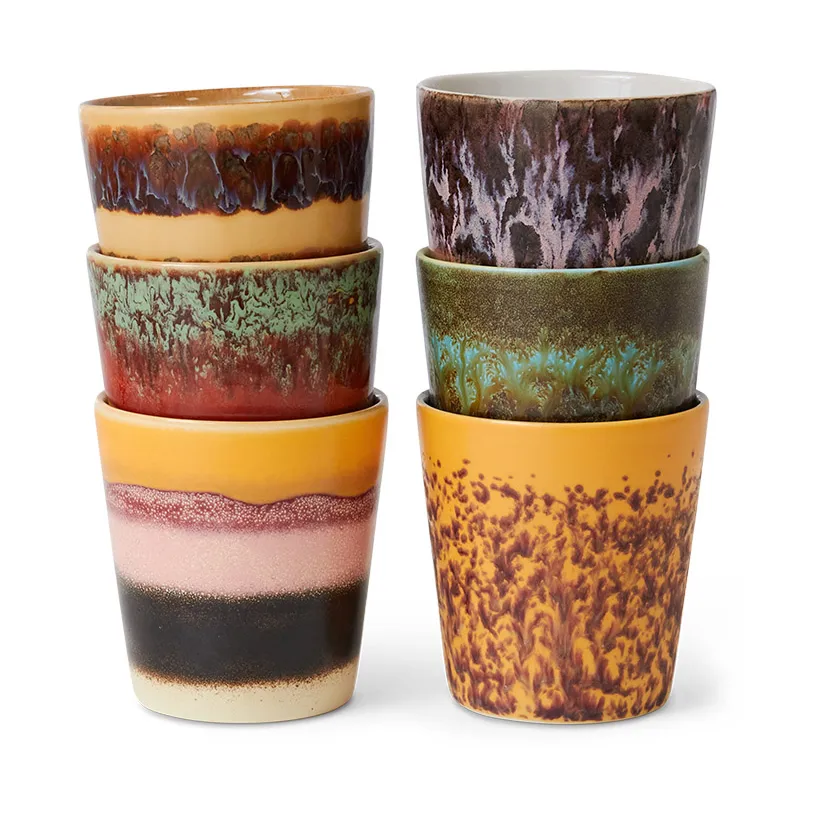 HKliving 70's&nbsp;mugg 6-pack Valley