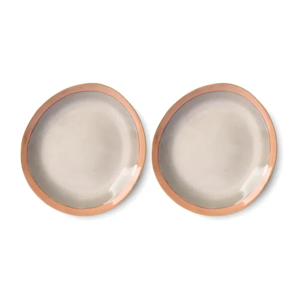 70's tallrik 22 cm 2-pack, Earth