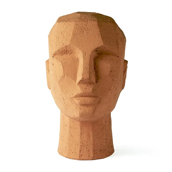 Abstract Huvudskulptur 18x15x25 cm, Terracotta