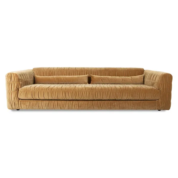 Club soffa 274 cm, Mustard