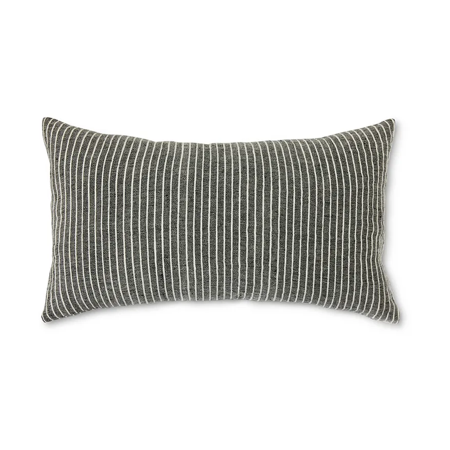 HKliving Coussin Striped monochrome cm Grey