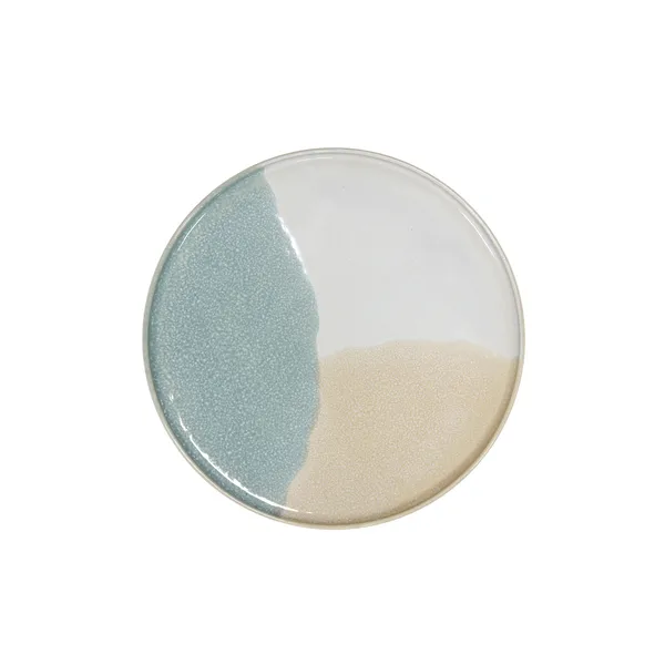 Gallery ceramics rund assiett, mint/ nude