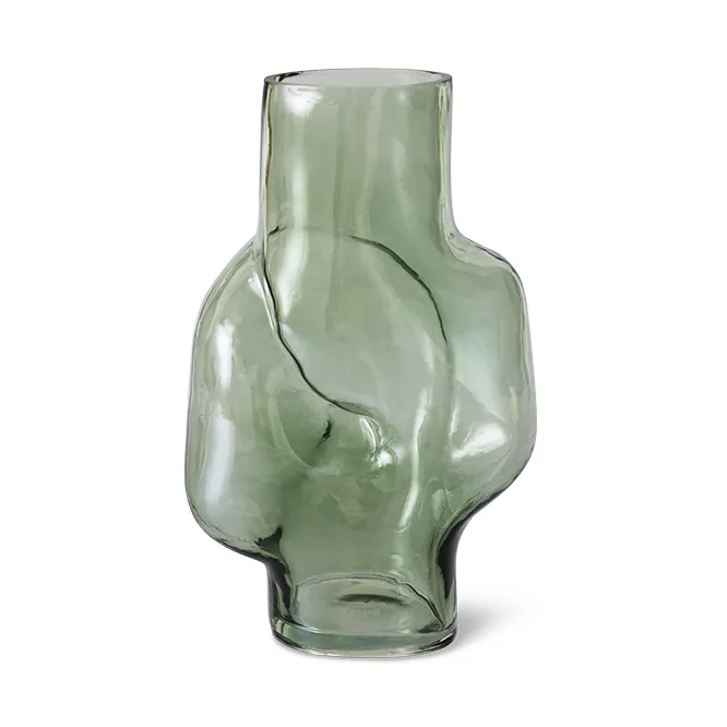 HKliving Gleam vase high Olive