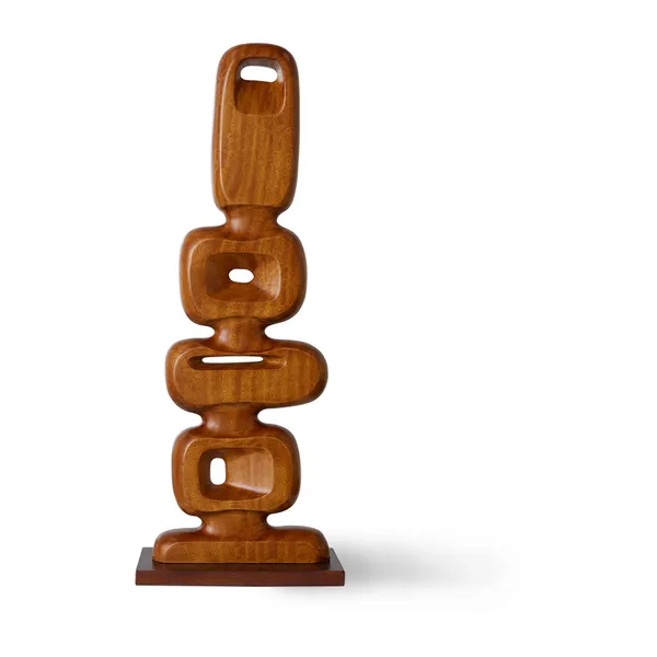 Hand carved wooden sculpture 71 cm
