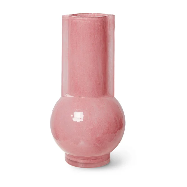 HK Living glasvas 25 cm, Flamingo