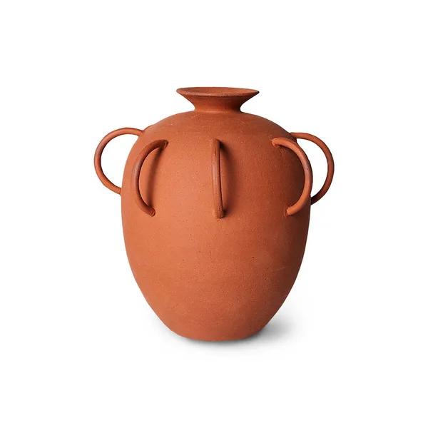HK Objects vas med Handtag, Terracotta
