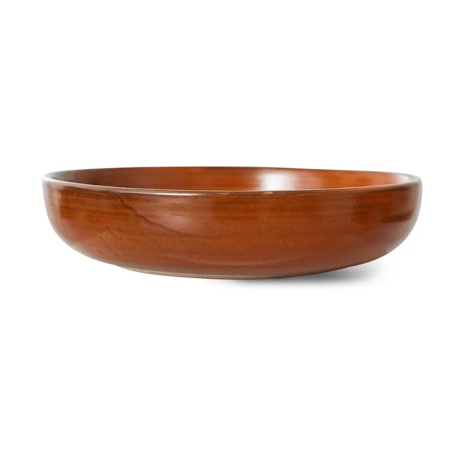 HKliving Home Chef diep bord large Ø21,5 cm Burned orange