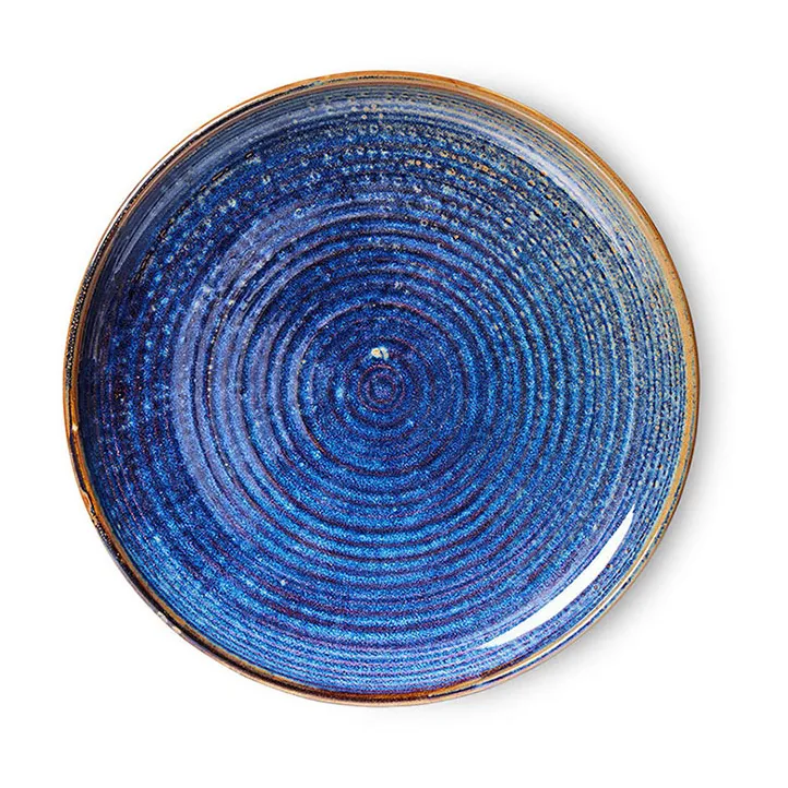 HKliving Home Chef dinerbord Ø26 cm Rustic blue