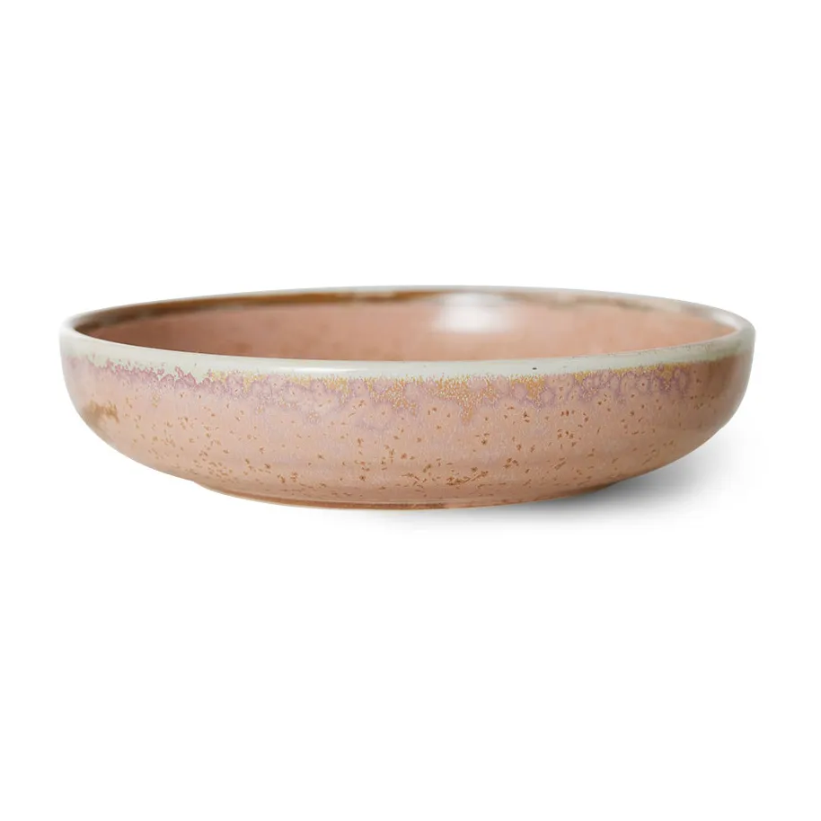 HKliving Home Chef dyb tallerken large Ø21,5 cm Rustic pink