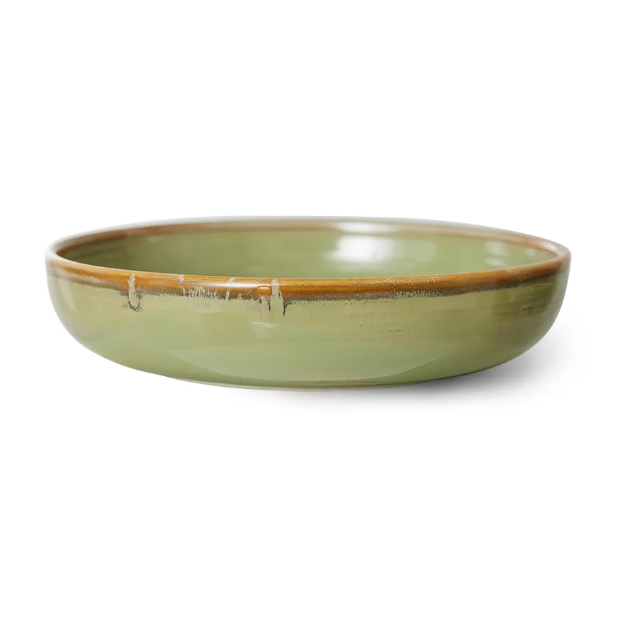 HKliving Home Chef dyp tallerken large &Oslash;21,5 cm Moss green