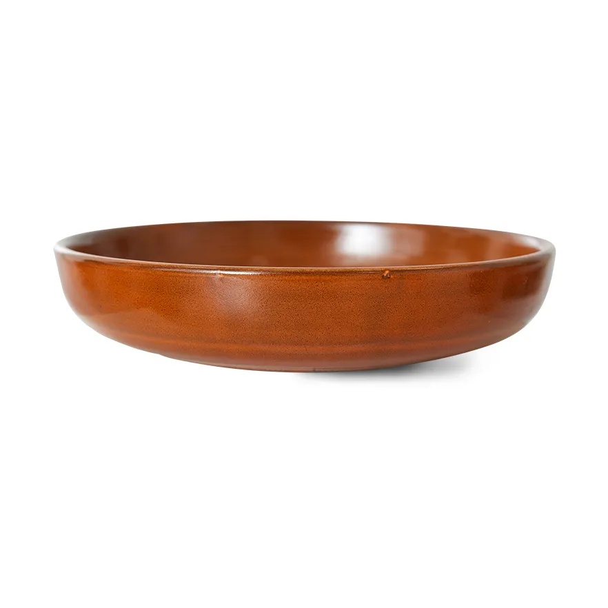 HKliving Home Chef dyp tallerken medium &Oslash;19,3 cm Burned orange
