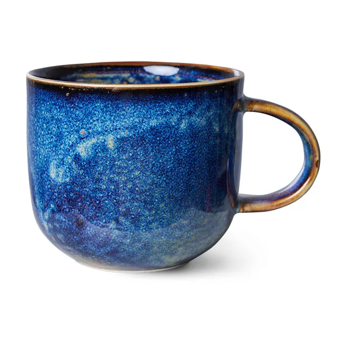 HKliving Home Chef mugg med &ouml;ra 32 cl Rustic blue