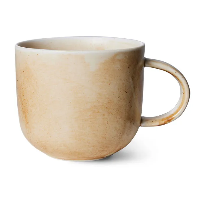 HKliving Home Chef mugg med &ouml;ra 32 cl Rustic cream-brown