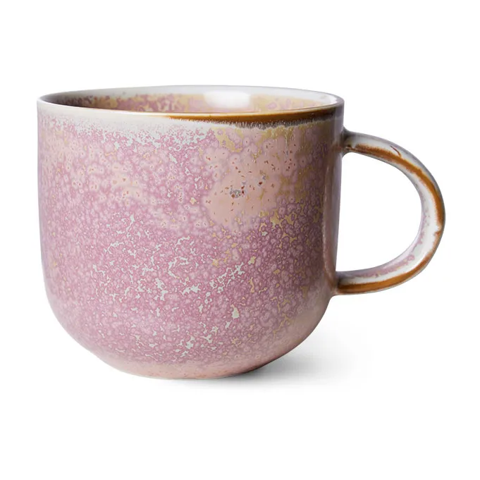 HKliving Home Chef mugg med &ouml;ra 32 cl Rustic pink