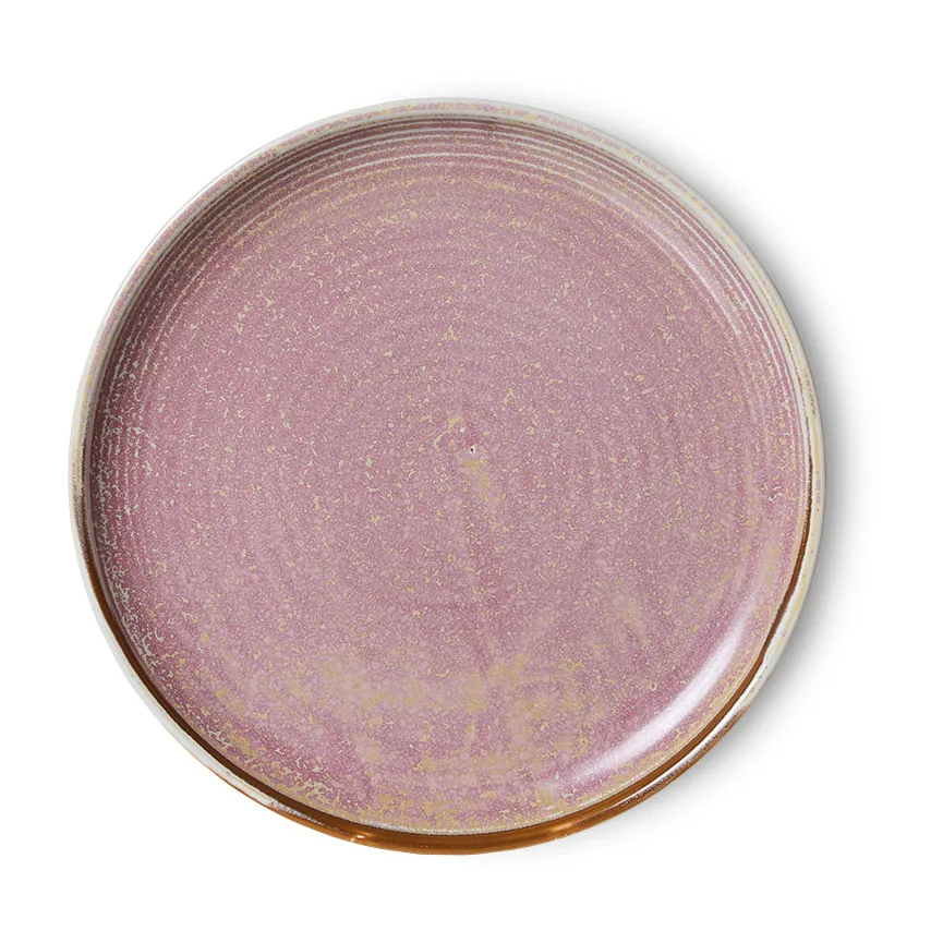 HKliving Home Chef side plate assiette &Oslash;20 cm Rustic pink