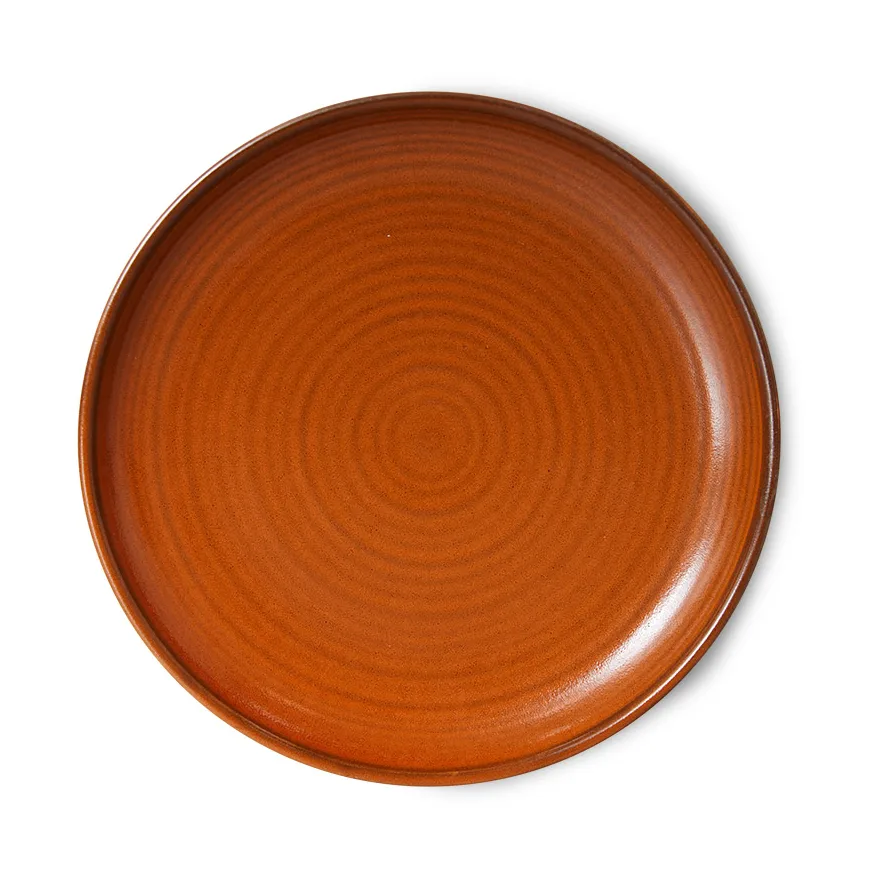 HKliving Home Chef side plate bordje Ø20 cm Burned orange