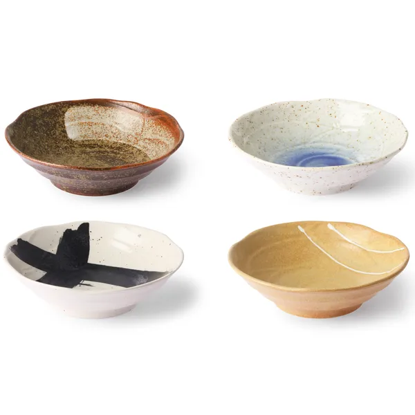 Kyoto skål Ø16,5 cm 4 delar, Multi