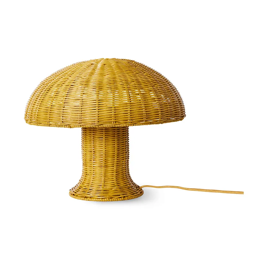 HKliving Rattan bordlampe Sennep billede