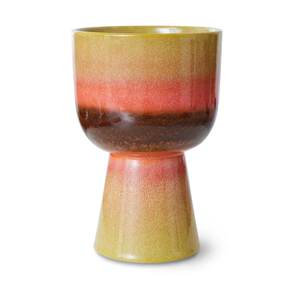 Retro blomkruka Ø16,5 cm, Lime