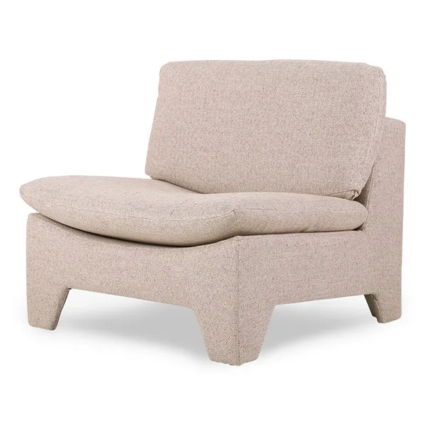 Retro lounge Fauteuil, Nude melange