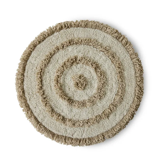 HKliving Tapis de de bain HK Living Ø Cream