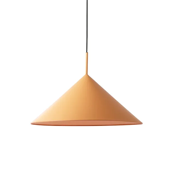 Triangle taklampa/pendel L 60x39 cm, Matt peach