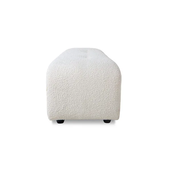 Vint soffmodul fotpall Liten 47x43 cm, Gräddvit