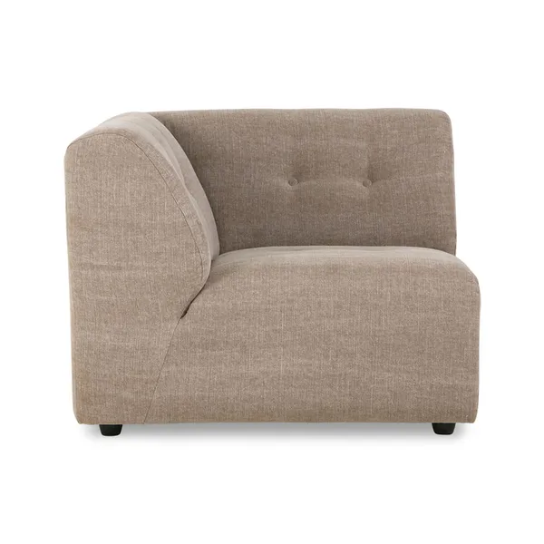 Vint soffmodul vänster Hörn 94x74 cm, Taupe