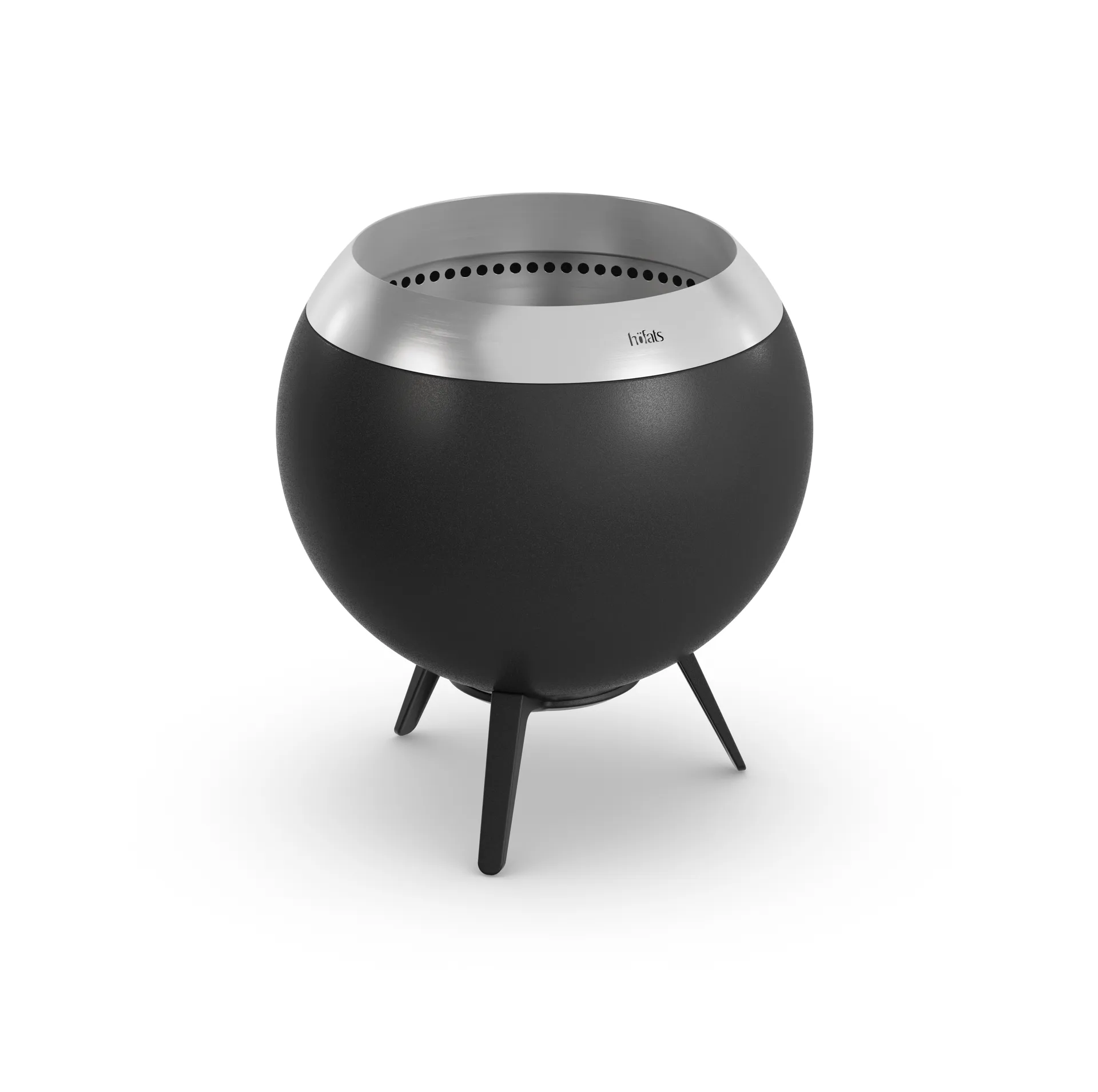 Höfats Brasero MOON 45 Noir-argent, pied bas