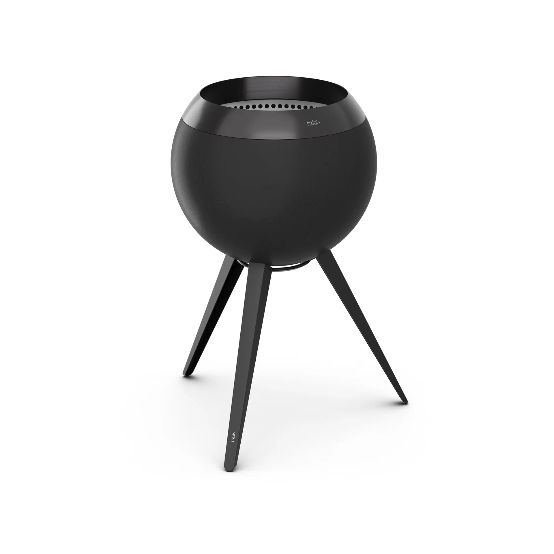 Höfats MOON 45 ildsted All black, højt stativ